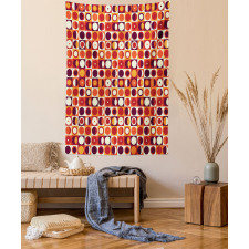 Sixties Style Ovals Tapestry