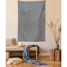 Old Blossom with Curves Tapestry