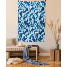 Blue Toned Design Tapestry