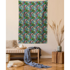 Exotic Feather Pattern Tapestry