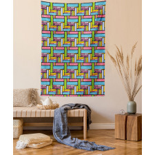 Stars Swirls Lines Dots Tapestry