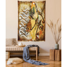 Butterfly and Lace Ornate Tapestry