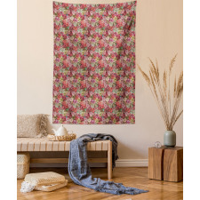 Rose Flower Surreal Tapestry