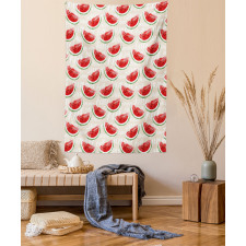 Watercolor Watermelons Tapestry