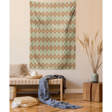 Rectangles Flowers Tapestry