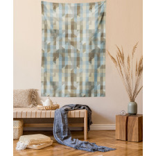 Soft Vertical Line Design Tapestry