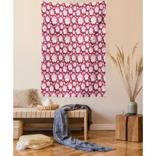 Romantic Floral Pattern Tapestry