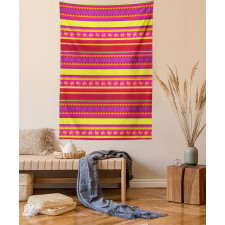 Vibrant Lizard Folklore Tapestry