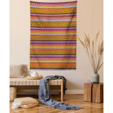 Folk Vintage Geometric Tapestry