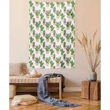 Cartoon Flowers Tapestry