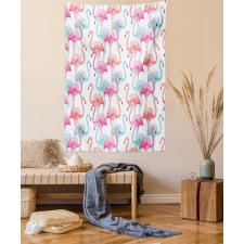Hawaii Flamingos Tapestry