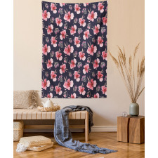 Pink Garden Flora Tapestry