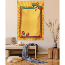 Frame Desgin with Skull Tapestry