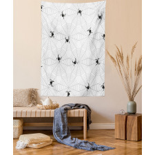 Black Insect Network Tapestry