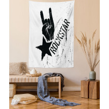 Grunge Effect Hand Star Tapestry