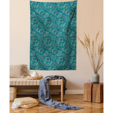 Ocean Line Design Tapestry