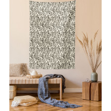 Abstract Nature Swirls Tapestry