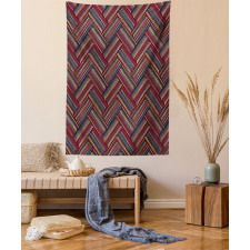 Herringbone Lines Tapestry