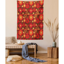 Vivid Botanical Gerbera Art Tapestry