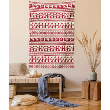 Cat Pattern Pixel Art Tapestry