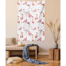 Exotic Birds Pattern Tapestry