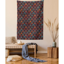 Scale Mandala Design Tapestry