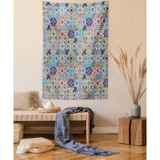 Complex Floral Design Tapestry