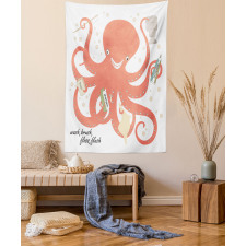 Octopus Holding Sap Tapestry