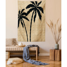 Palm Tree Silhouettes Tapestry