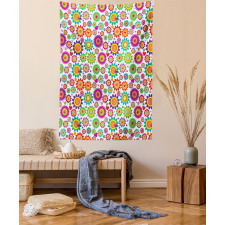 Colorful Camomiles Tapestry