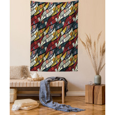 Circles Chevrons Lines Tapestry