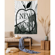 Cityscape Big Apple Motif Tapestry