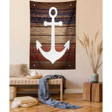 Boat Theme Anchor Motif Tapestry