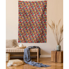 Abstract Curvy Lines Tapestry