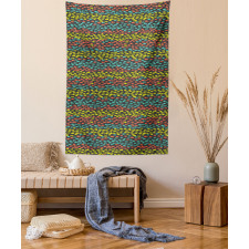 Retro Style Small Animals Tapestry