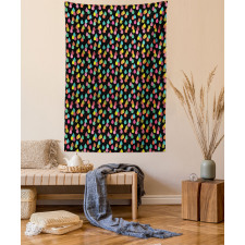 Abstract Raindrops Art Tapestry