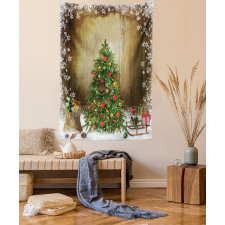 Pine Tree Presents Tapestry
