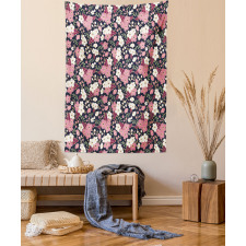 Night Garden Sakura Tapestry