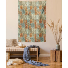 Grunge Flowers Tapestry