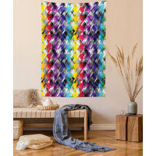 Diagonal Houndstooth Tapestry