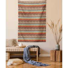 Aztec Birds Arrows Tapestry