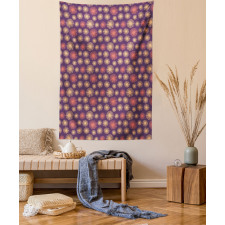 Pastel Colored Motifs Tapestry