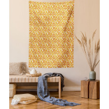 Fall Leaf Silhouettes Tapestry