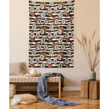 Exotic Coconut Jungle Tapestry