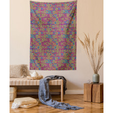 Clovers in Squares Tapestry