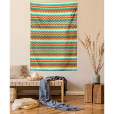 Geometric Abstract Wave Tapestry