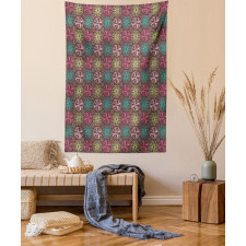 Bows Circles Retro Tapestry