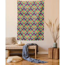 Rhombus Composition Tapestry