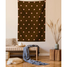 Cupcake Pattern Hearts Tapestry