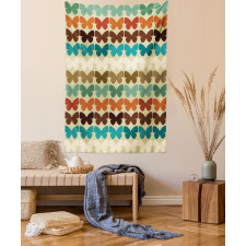 Retro Silhouettes Tapestry